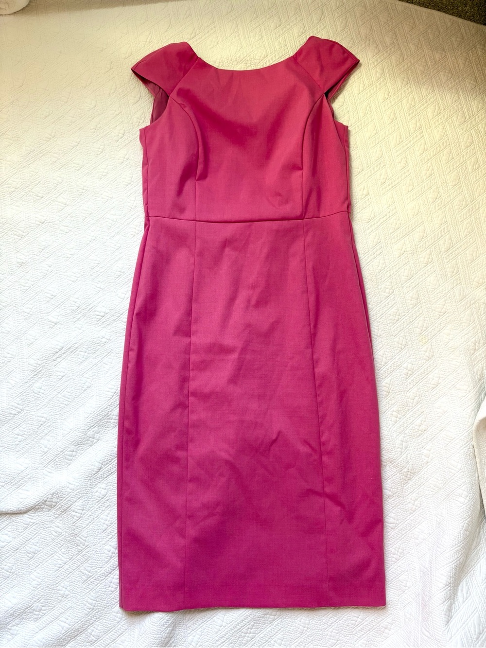 Banana Republic Raspberry Cap-Sleeve Sheath Dress